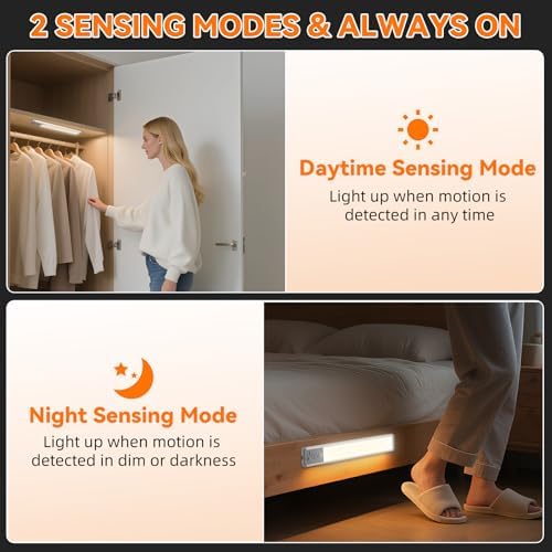 Under Cabinet Lights, 10inch Motion Sensor, 3 Pack