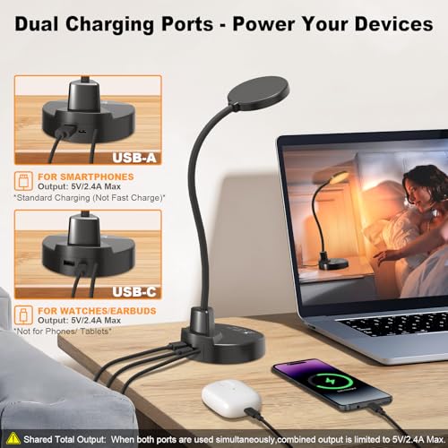 15W Dimmable USB Desk Lamp — 3 Color Temperatures - view 4