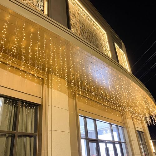 LED Icicle Christmas Lights, 13FT, 96 LEDs