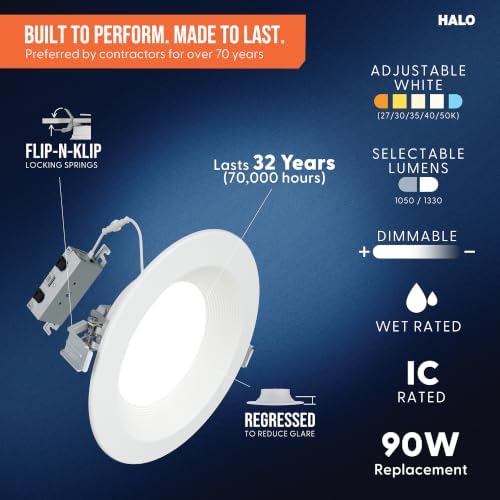 HALO RL 6 Inch 5CCT Canless LED Recessed Lighting
