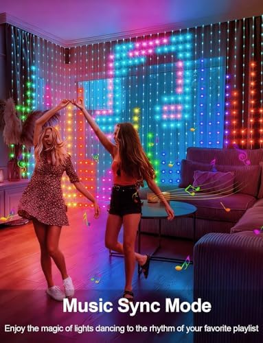 echosari 400 LED Smart Curtain Lights