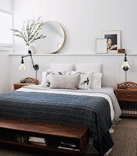 Industrial Swing Arm Plug-In Wall Sconce
