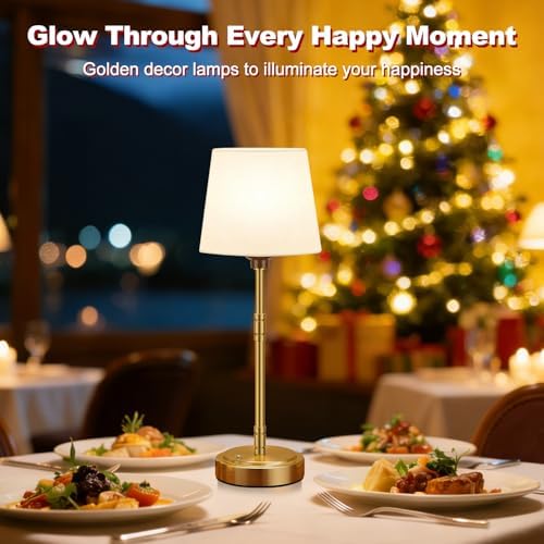 Cordless Table Lamps Set of 2, 7500mAh Rechargeable Battery