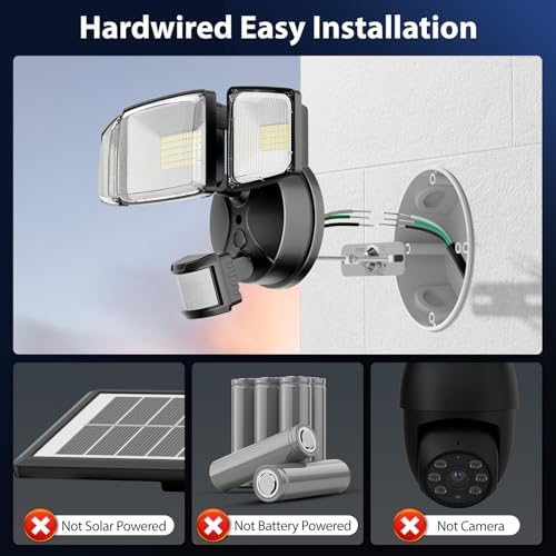 Security Lights Motion Outdoor with Dusk to Dawn, Hardwired
