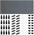 52FT H Track Lighting Rails, Black