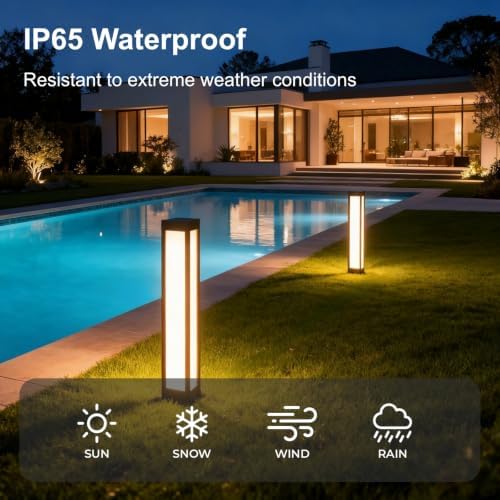 SkyGlow 32" 12V/120V LED Bollard Light