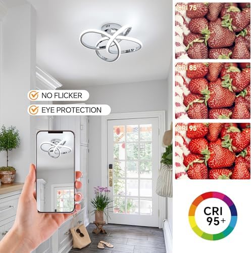 Modern 36W LED Ceiling Light with Remote Control