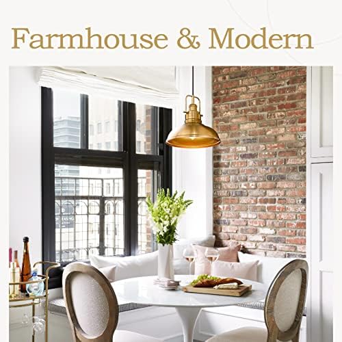 zeyu Farmhouse Pendant Light, Gold, 1-Light