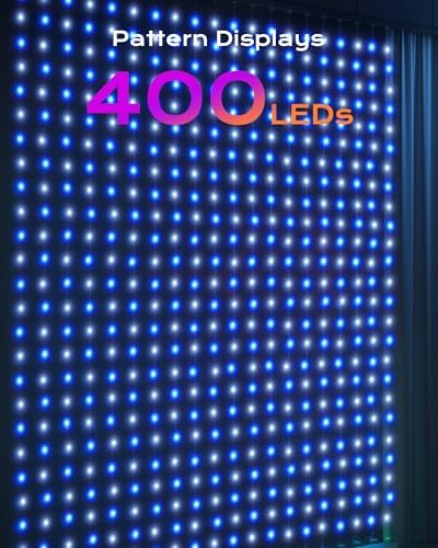 Brightown 400 LED RGB Smart Curtain Lights, 6.6x6.6ft