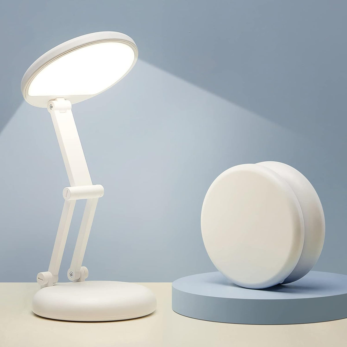 One Fire Rechargeable Table Lamp, 3600mAh Battery Operated Lamp Dorm Lamp - Field & Lumen Lighting