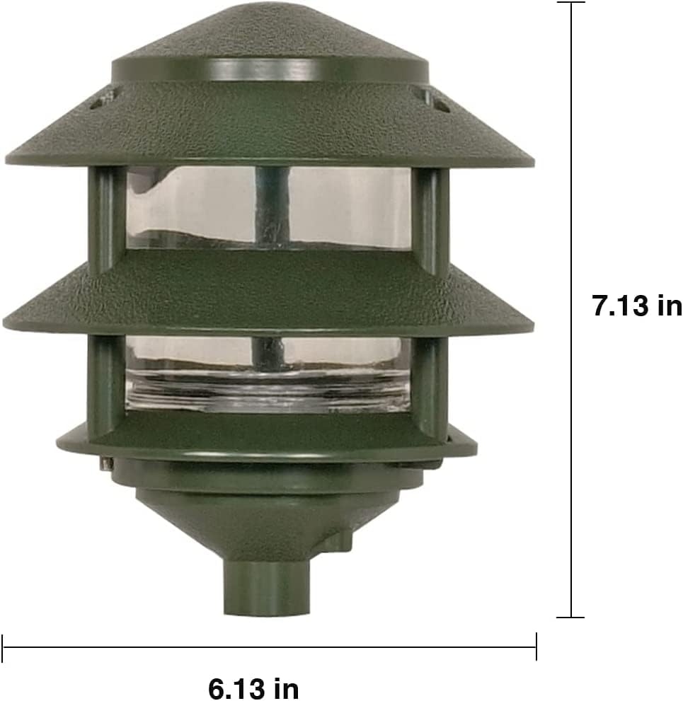Nuvo SF77/323 Pagoda Landscape Path Light, Bronze