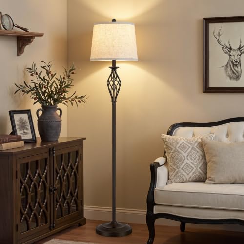 EJIAXIN Floor Lamp, 62" Farmhouse Vintage Standing Lamp