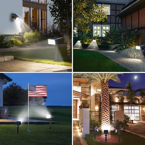 nipify 62 LED Solar Motion Sensor Spot Lights, 3 Pack