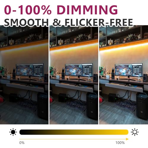 EMITEVER 16.4-Foot UL Listed COB LED Strip — 2700K - view 4