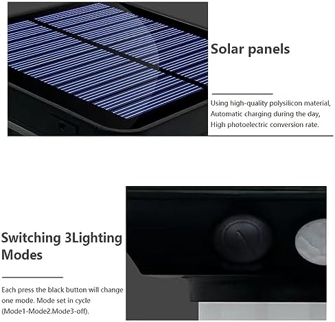 S NMT Solar Garden Pathway Lights, Motion Sensor, Waterproof