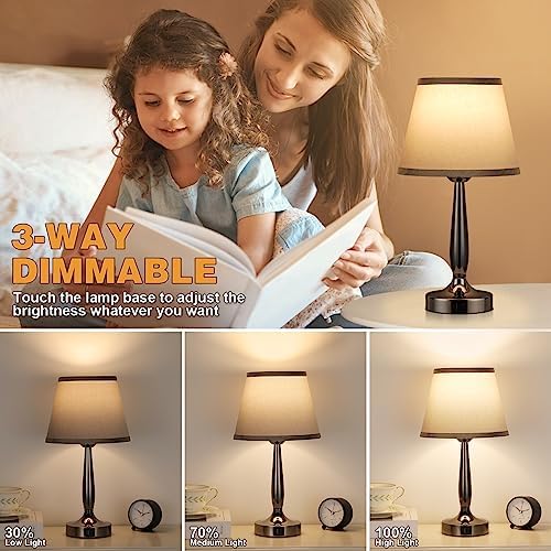Kakanuo Touch USB-C Dimmable Bedside Table Lamp
