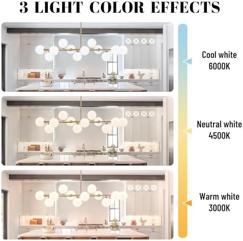 Gold 12-Light Linear Dining Room Chandelier
