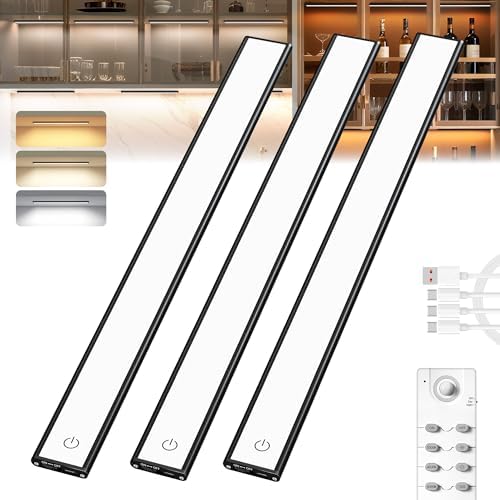 40CM Under Cabinet Lights, 3 Pack