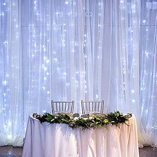 Dazzle Bright 300 LED Curtain String Lights, 9.8ft x 9.8ft
