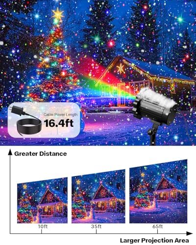 Laser Christmas Projector Lights, RGB, 3 Colors