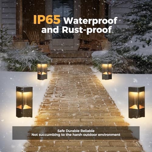 3000K Black LED Landscape Path Light, Waterproof