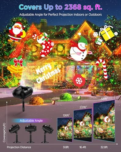 Halloween Projector, Firefly & Ocean Wave Lights, 20 Slides