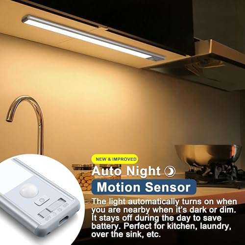 Reoshine 63 LED Rechargeable Closet Lights, 2 Pack