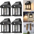 4pcs Solar Fence Lights, Motion Sensor, 600LM