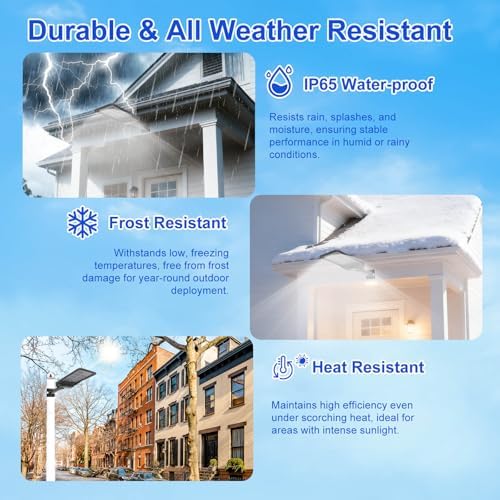 Bifacial Solar LED Street Lights, Motion Sensor