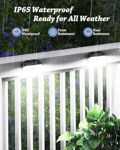CLAONER 6-Pack Solar Motion Sensor Lights, 168 LED