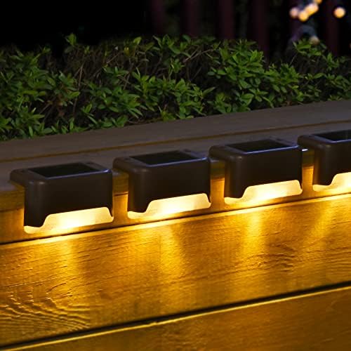 SOLPEX Solar Deck Lights, 12 Pack, Warm White