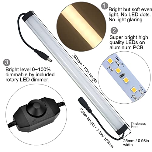 31W Warm White Under-Cabinet Light Bar Kit — 6-Pack - view 4