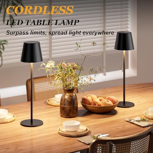 Kakanuo Rechargeable Table Lamp, Black
