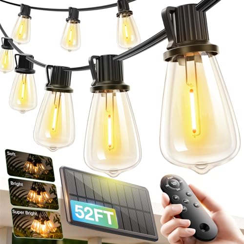 addlon 52-Foot Solar String Lights — 16 LEDs - Field & Lumen Lighting
