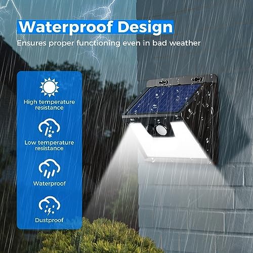 Peasur Solar Motion Sensor Lights, 12 Pack