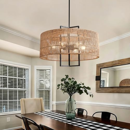 6-Light Large Boho Chandelier