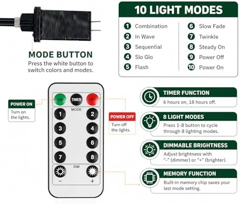 Vigdur Star Curtain Lights, 12 Stars, 138 LEDs