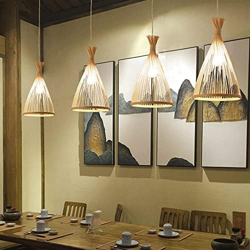 Modern Industrial Rattan E27 Pendant Light
