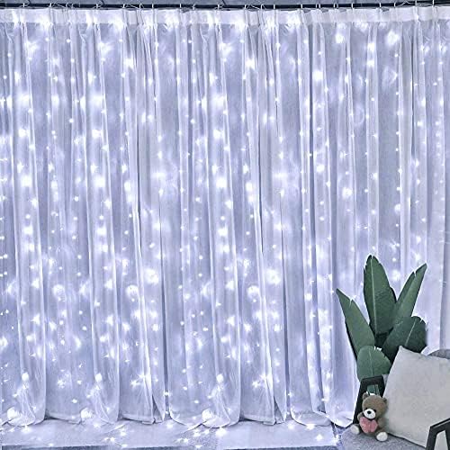 Dazzle Bright 300 LED Curtain String Lights, 9.8ft x 9.8ft