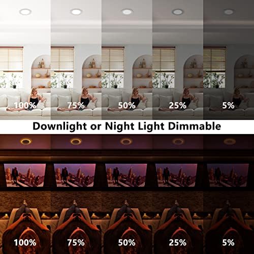 CycevSun 16 Pack 6 Inch Canless LED Recessed Lights