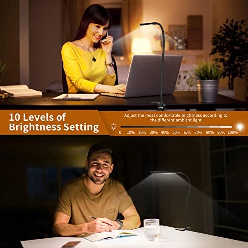 iZELL Book Light, 3 Color Modes, 10 Brightness Levels