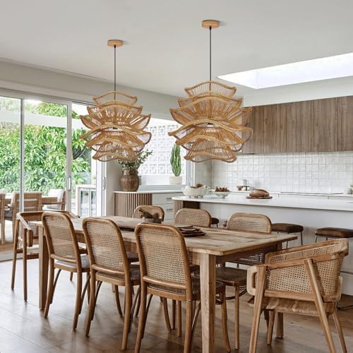 Arturesthome 19.68" Woven Rattan Pendant Light