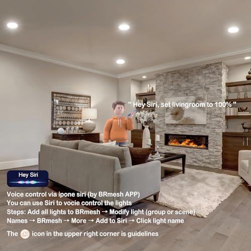 MELPO 4 Inch Smart Recessed Ceiling Light, 12 Pack