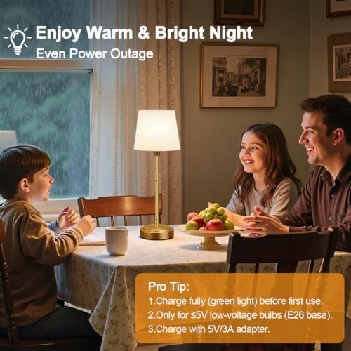 Cordless Table Lamps Set of 2, 7500mAh Rechargeable Battery