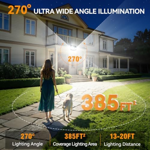152LED Solar Motion Light, 6 Pack, 850LM