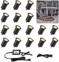 16-Pack Φ1.18in Deck Lights with Photocell
