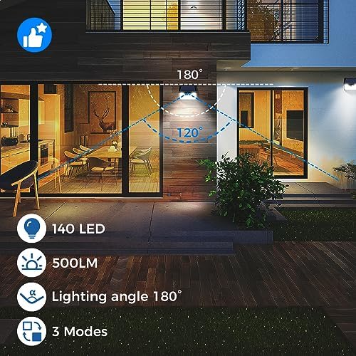 Peasur Solar Motion Sensor Lights, 12 Pack