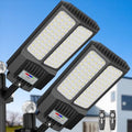 2-Pack Solar Outdoor Street Lights, Motion Sensor, Remote
