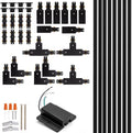 iCreating H-Track Lighting Rails Kit, 26ft Black