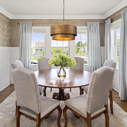 Farmhouse 20" Drum Chandelier, Copper Bronze